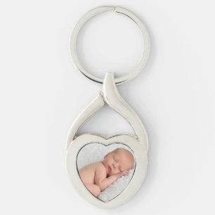 Baby-Foto-Herz-Schlüsselanhänger Schlüsselanhänger