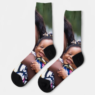 Baby-Foto hinzufügen Anpassen Personalisieren Socken
