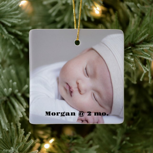 Baby Foto Keepake Ornament (Baum)