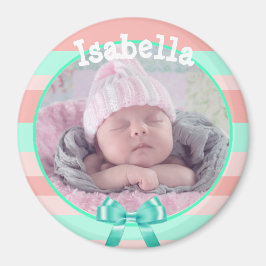 Baby Foto Magnet, Personalisiert mit Ihrem Baby Magnet