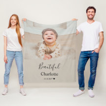 Baby-Foto mit individuellem Namen als Erinnerungss