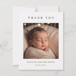 Baby Foto Moderne Geburtsankündigungskarte Einladung