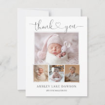Baby Foto Moderne Geburtsankündigungskarte