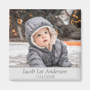 Baby Foto Modernes, einfaches, einzigartiges Niedl Magnet