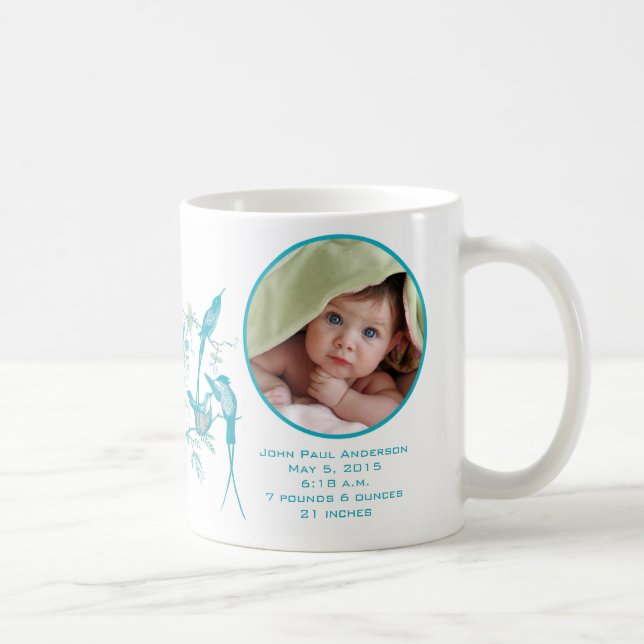 Baby Foto Niedlich Hummingbird Family Kaffeetasse (Rechts)