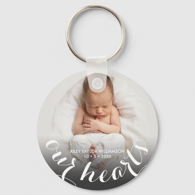 Baby Foto Personalisiert Schlüsselanhänger (Vorderseite)