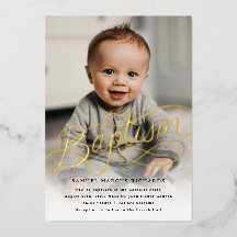 Baby Foto Taufe Gold