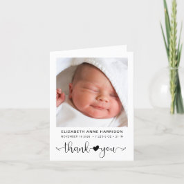 Baby Foto Vielen Dank, dass Sie die Ankündigung