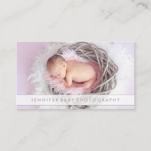 Baby-Fotografie-Overlay Neugeborenes Visitenkarte