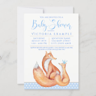 Baby Fox Boy Fox Baby Shower Einladungen