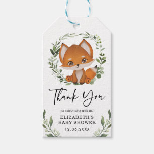 Baby Fox Eucalyptus Greenerage Foliage Shower Fevo Geschenkanhänger
