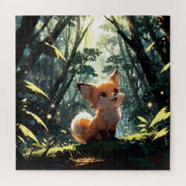 Baby fox in the forest