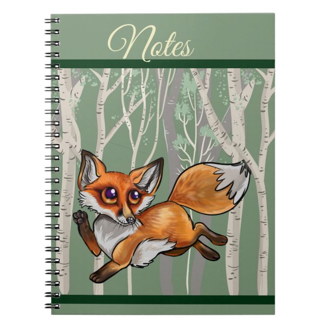 Baby Fox Notizblock (Vorderseite)