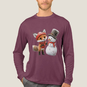Baby Fox und Snowman Tri-Blend Shirt
