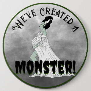 Baby Frankenstein Duwer Button