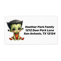 Baby Frankenstein Rücksendeetikett