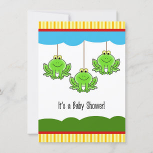 Baby Frogs Baby Shower Einladung