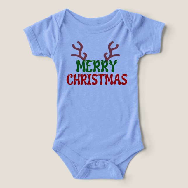BABY FROHE WEIHNACHTEN T-Shirt (Design Vorderseite)