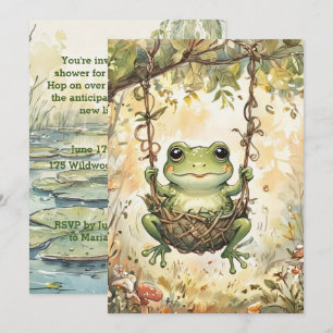 Baby Frosch Digital Download Einladung zur Babypar