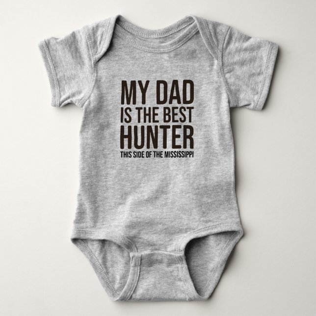 Baby Funny Hunting Jersey Bodysuit Shirt by Vater (Vorderseite)