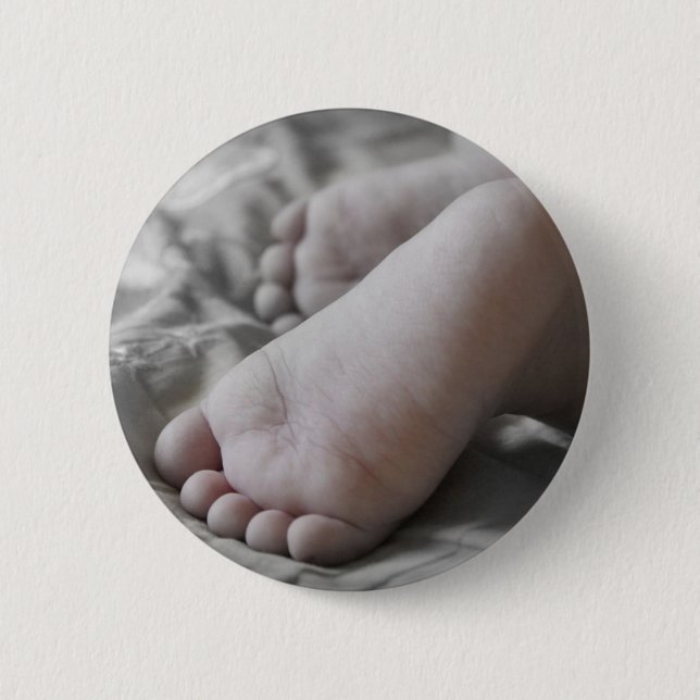 Baby-Füße Button (Vorderseite)
