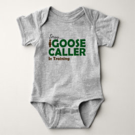 Baby-Gans, die Jersey-Bodysuit-Shirt jagt Baby Strampler