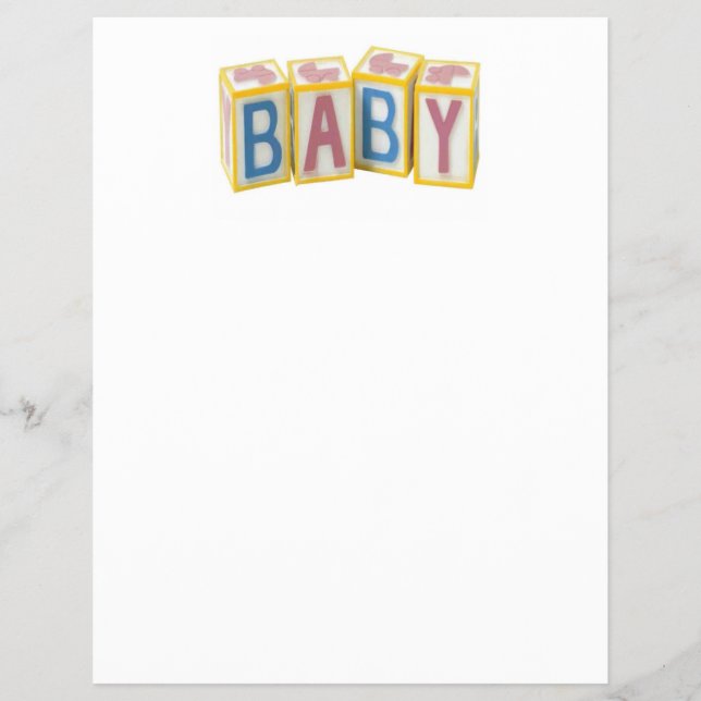 Baby Gebäude Blocks Flyer (Vorne)