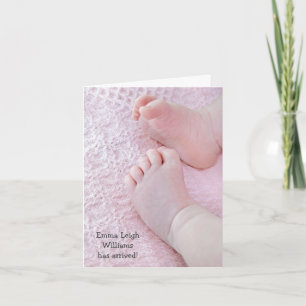 Baby-Geburts-Mitteilung Ankündigung