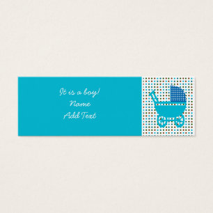 Baby-Geburts-Mitteilung minicard