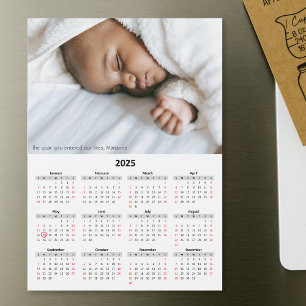 Baby-Geburtsdatum-Kalender-Magnet Magnetkarte