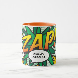 Baby-Geburtsstatistik Comic-Book Pop-Art-Andenken Tasse