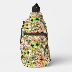 Baby Geckos Niedlich Cartoon Characters Crossbody Bag