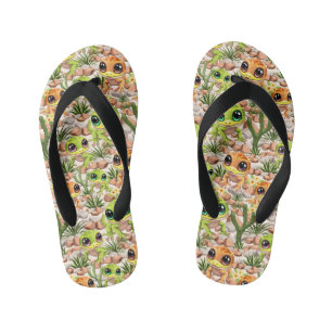 Baby Geckos Niedlich Cartoon Characters Kinderbadesandalen