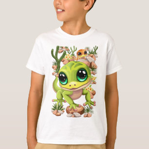 Baby Geckos Niedlich Cartoon Characters T-Shirt