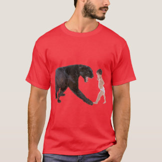 Baby gegen Leoparden T-Shirt