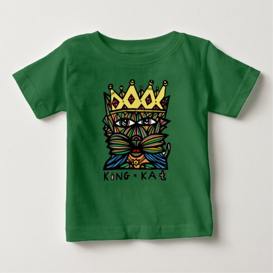 Baby-Geldstrafe-Jersey-T - Shirt "König-Kat"
