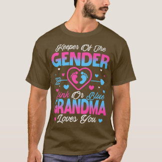 Baby Gender offenbaren Dusche rosa oder blaue Oma T-Shirt