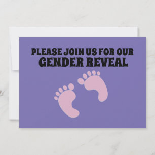 BABY GENDER REVEAL CUSTOM PARTY EINLADUNGEN