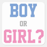 Baby Gender Reveal Party Sticker, Junge oder Mädch