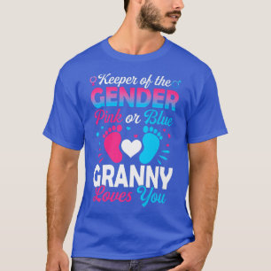 Baby Gender zeigt Dusche pink oder blaue Granny Li T-Shirt