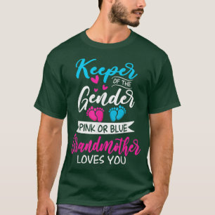 Baby Gender zeigt Dusche pink oder blaue Großmutte T-Shirt