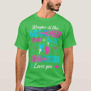 Baby Gender zeigt Dusche pink oder blaue Großmutte T-Shirt