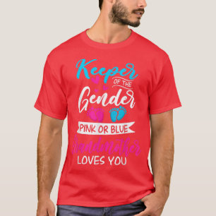 Baby Gender zeigt Dusche pink oder blaue Großmutte T-Shirt