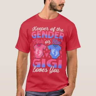 Baby Gender zeigt Dusche rosa oder blaue Gigi Lieb T-Shirt
