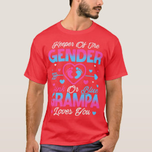 Baby Gender zeigt Dusche rosa oder blaue Grampa Li T-Shirt