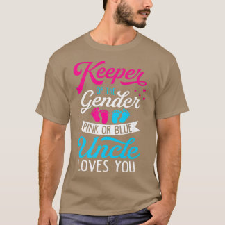 Baby Gender zeigt Dusche rosa oder blaue Lieben T-Shirt