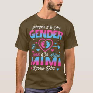 Baby Gender zeigt Dusche rosa oder blaue Mimi-Lieb T-Shirt