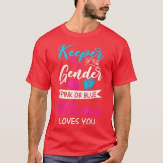 Baby Gender zeigt Dusche rosa oder blaue Mimi-Lieb T-Shirt