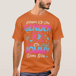 Baby Gender zeigt Dusche Rosa oder blaue Mommy Lie T-Shirt