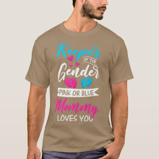 Baby Gender zeigt Dusche Rosa oder blaue Mommy Lie T-Shirt